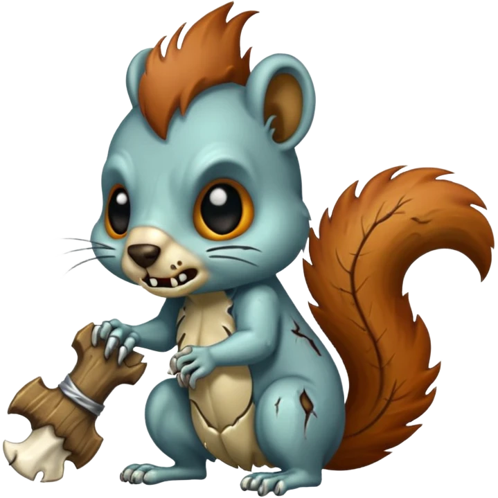 zombie squirrel  emoji