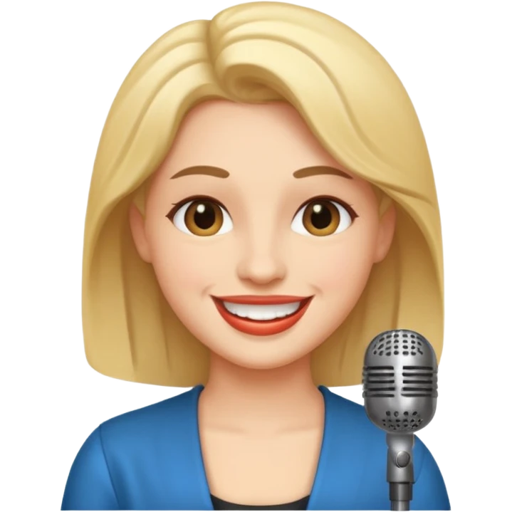 singer bust emoji