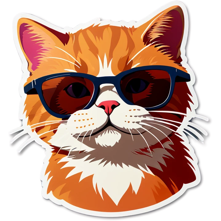 Cat with sunglasses emoji