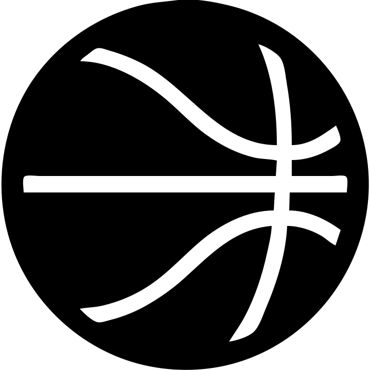 solid filled basketball icon emoji