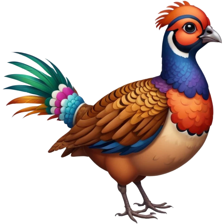 pheasant cute emoji