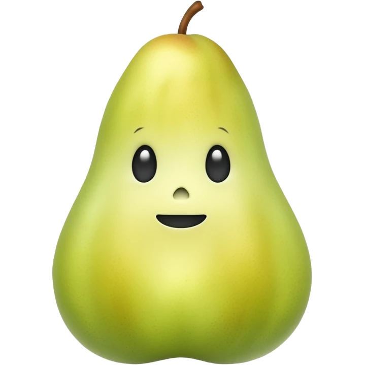 A pear ghost  emoji