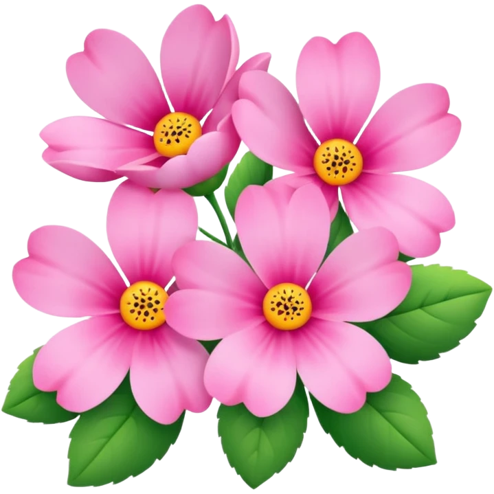 Pink flowers emoji
