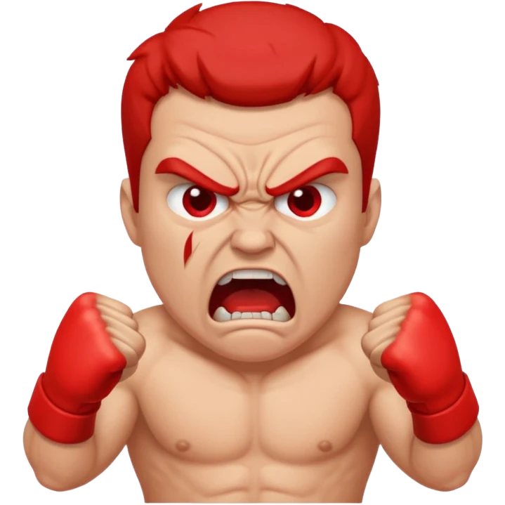 angry shouting man emoji