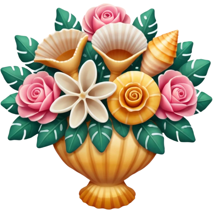 Seashell bouquet  emoji