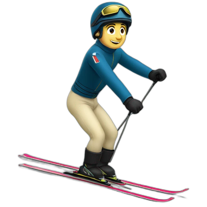 Napoléon skiing emoji