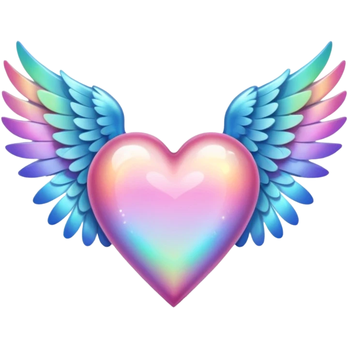 fairytale wings heart emoji