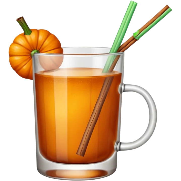 Pumpkin spice cocktail emoji
