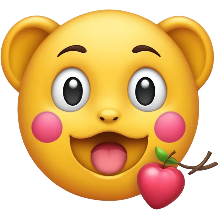 Цветок розовый emoji