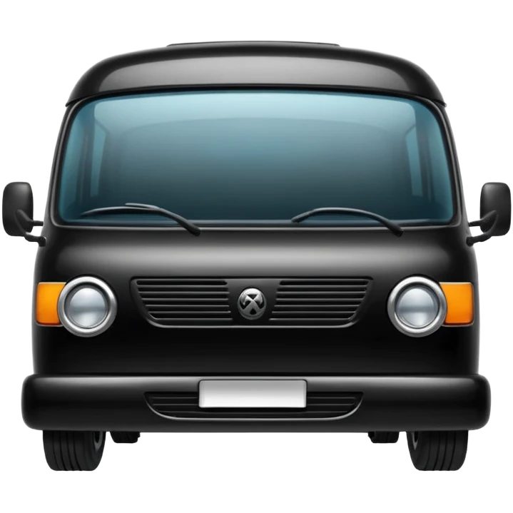 black minibus emoji