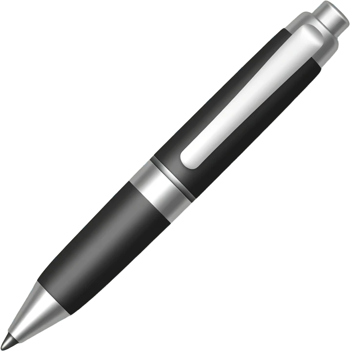 bloc note avec stylo emoji