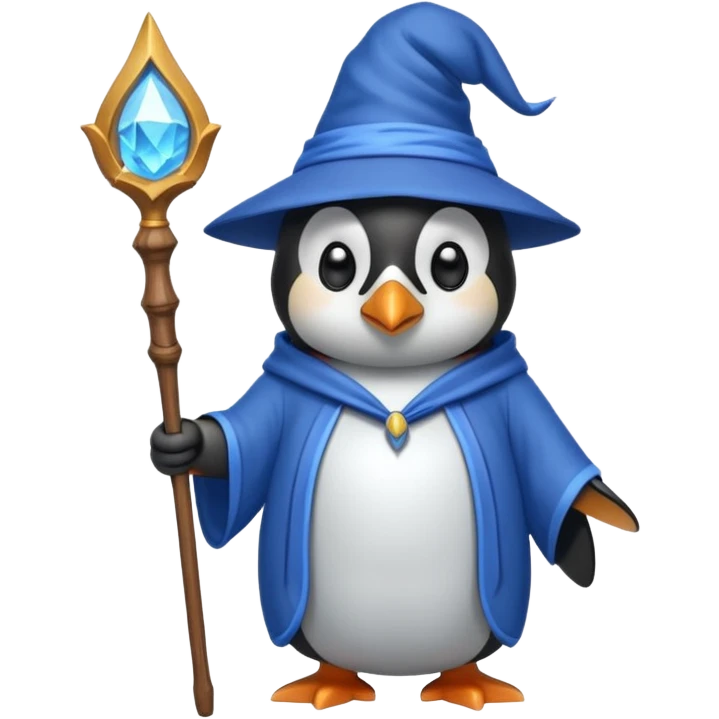 Penguin Wizard emoji