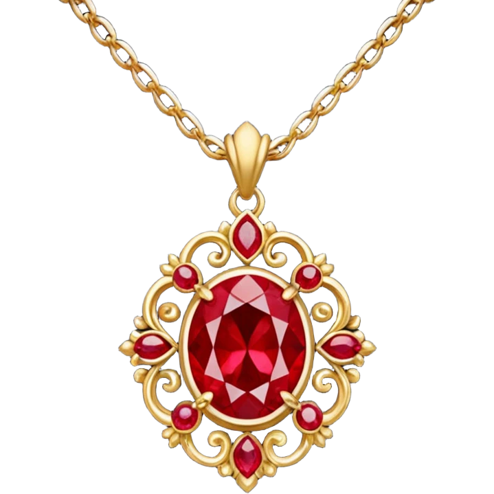 Necklace red emoji