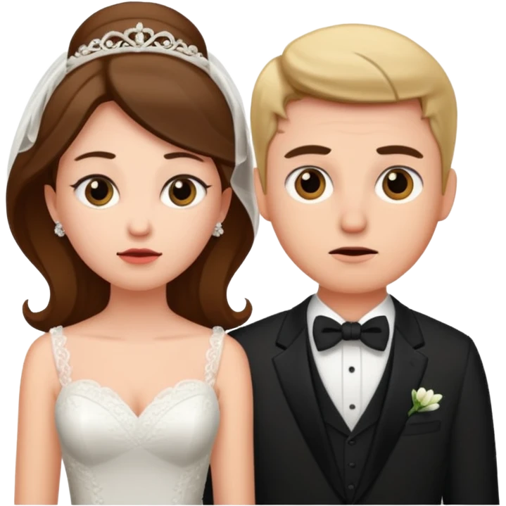 confused newlywed couple emoji