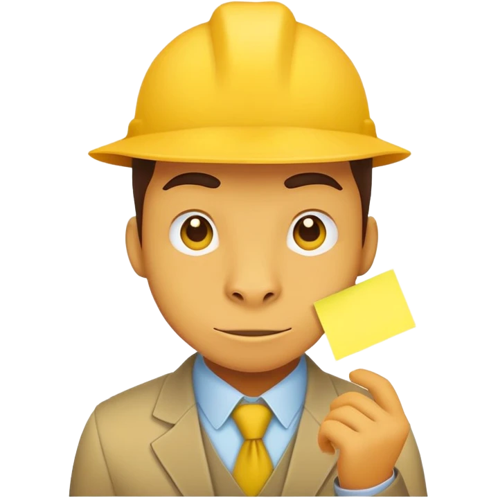 dino ux designer with yellow sticky notes emoji