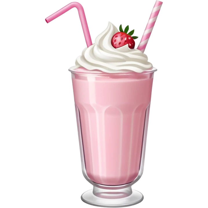 Strawberry milkshake emoji