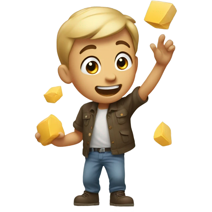 big boy throwing out emoji