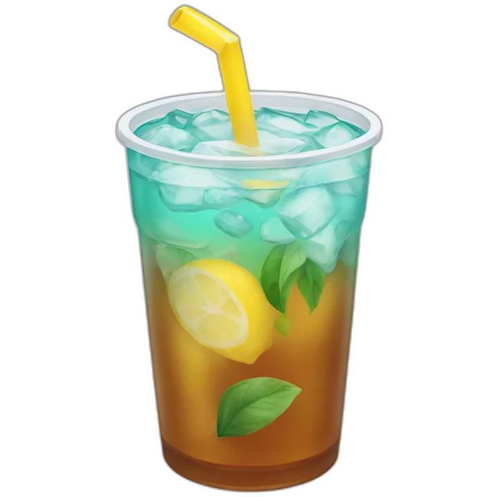 Un ice tea emoji