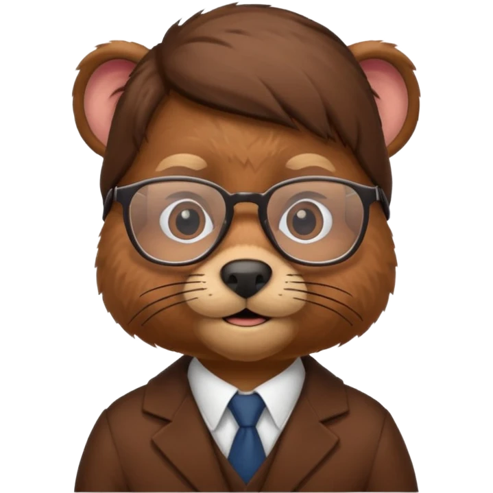 young beaver professor emoji