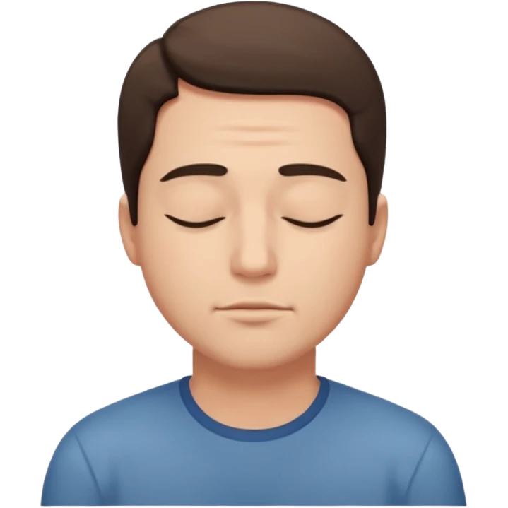 man eyes closed emoji