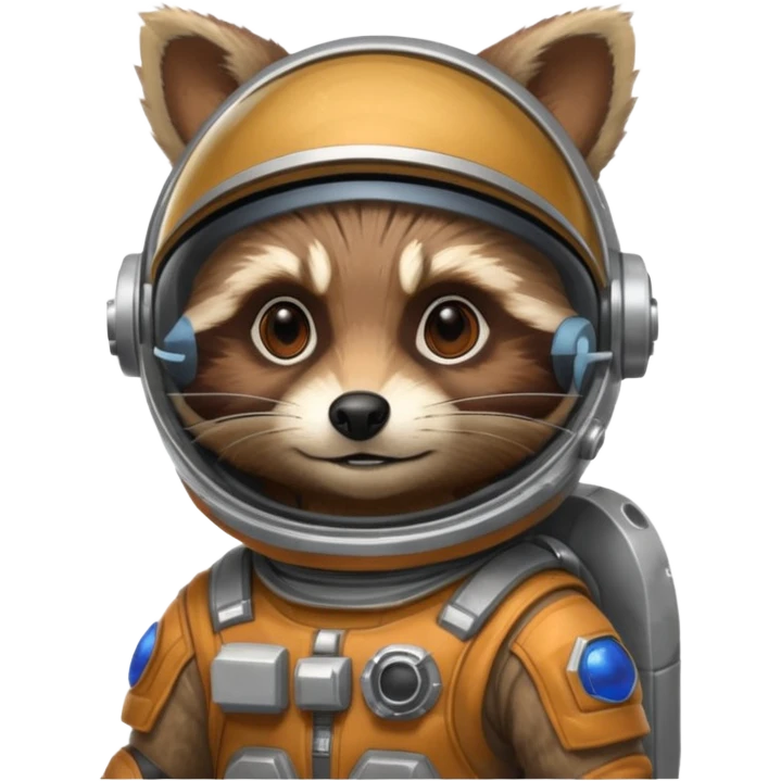 Rocket racoon emoji