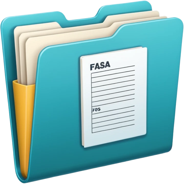 FAFSA info file - Transparent folder emoji