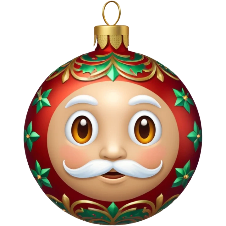 Christmas Baubles personified emoji