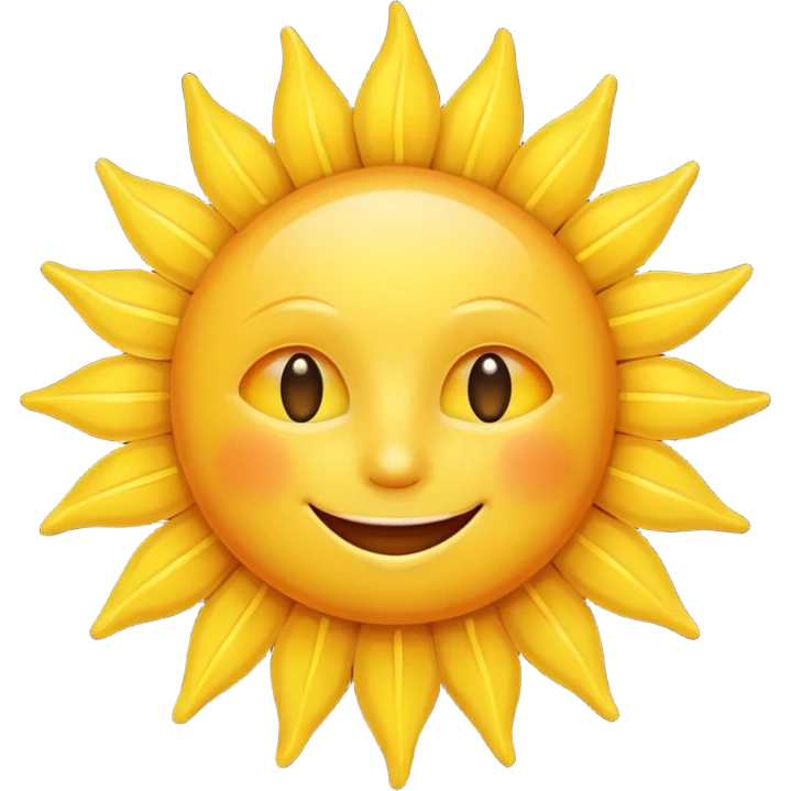 smiling sun emoji emoji