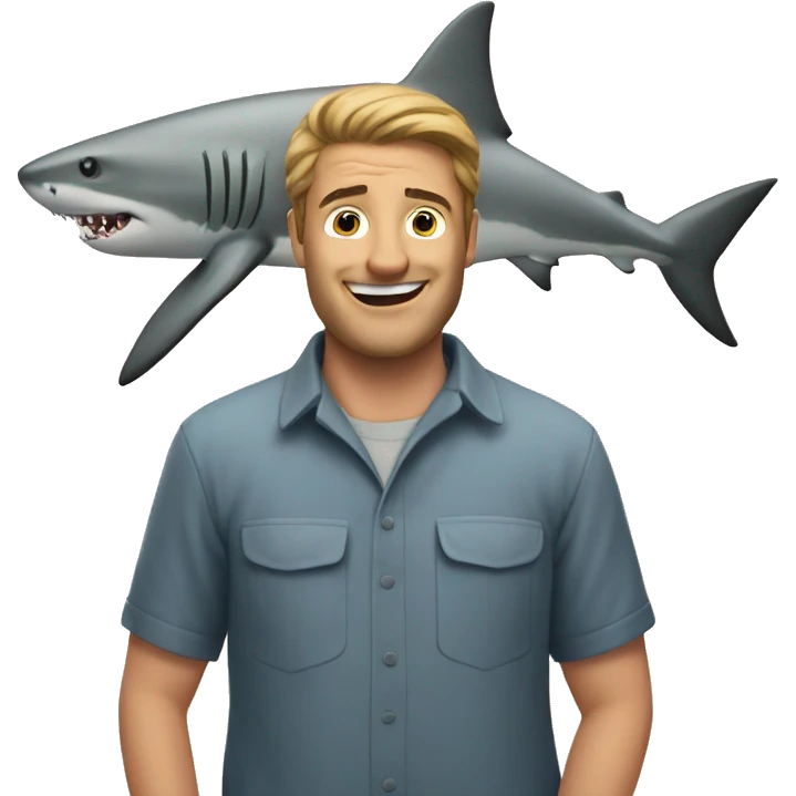 shark with man emoji