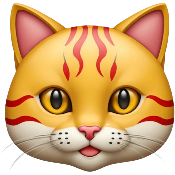 Создай эмодзи кота с красным сердцем в лапах emoji