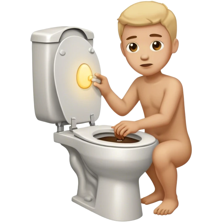 Eine wc mit kaka  emoji