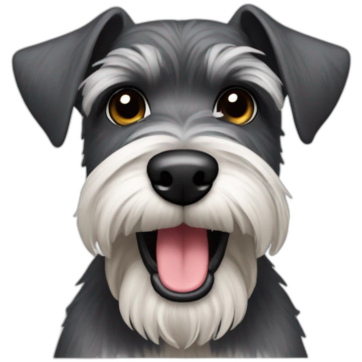Schnauzer funny emoji