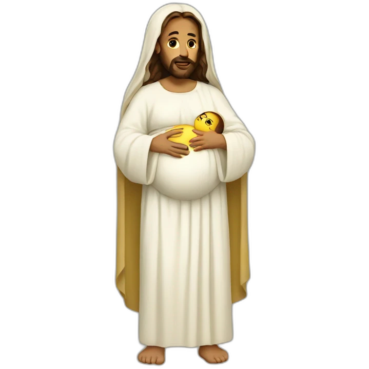 pregnant jesus emoji