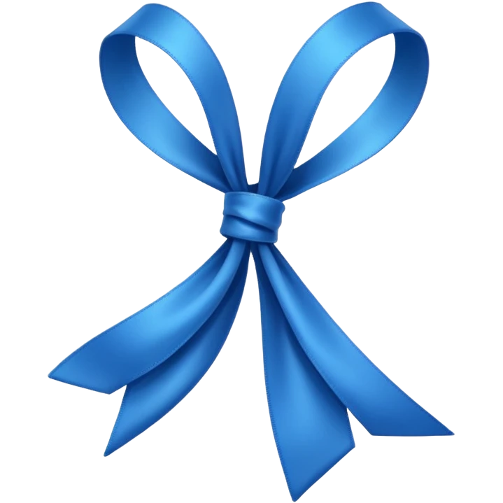 Laço azul emoji