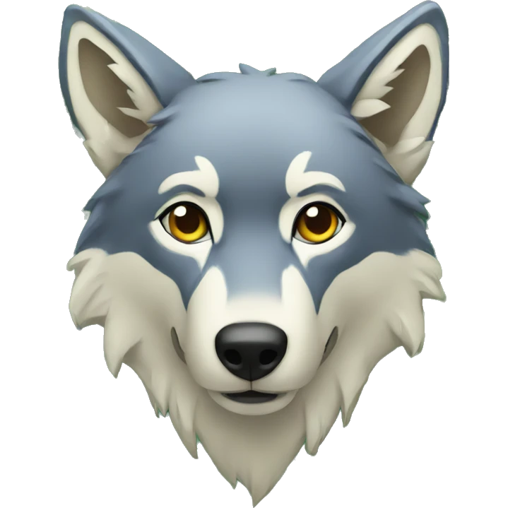 Tropical wolf emoji