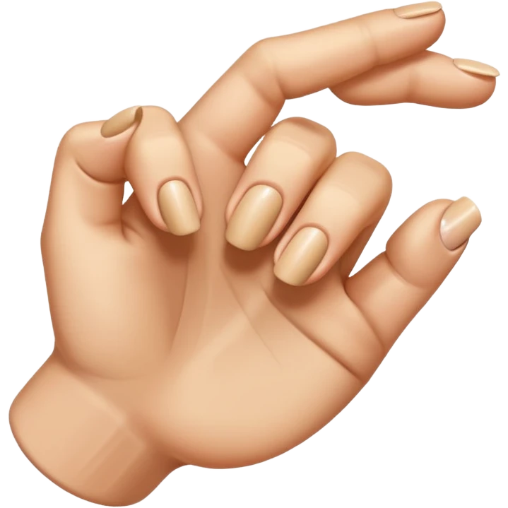 Bent thumb emoji