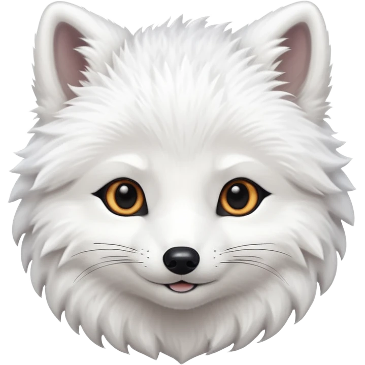 Hyperrealistic, mirco-detailed, adorable Arctic fox, 4k. Must not be blurry, no emoji icons, no emoji faces, dpi 300, 5000x5000px emoji