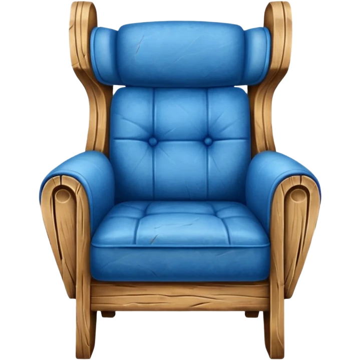 Blue chair emoji