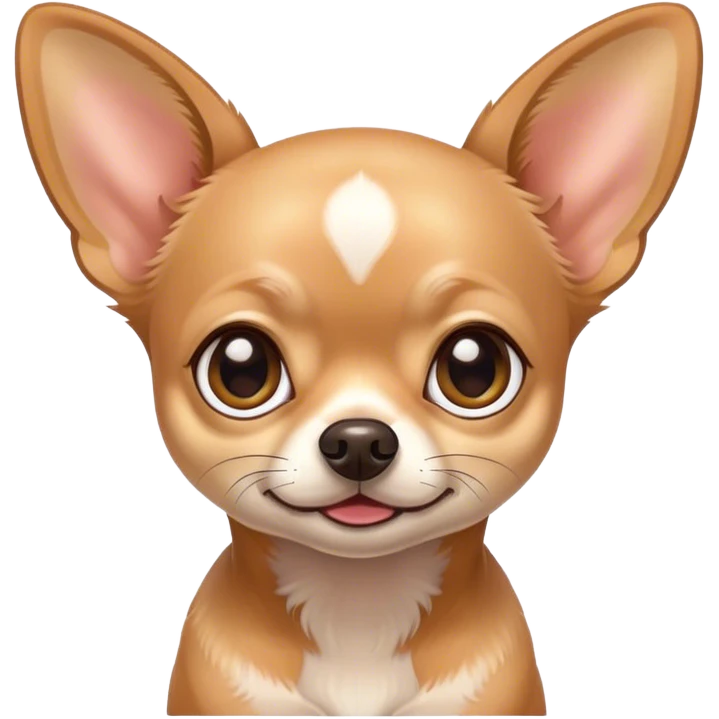 Tan chihuahua doing expressions emoji