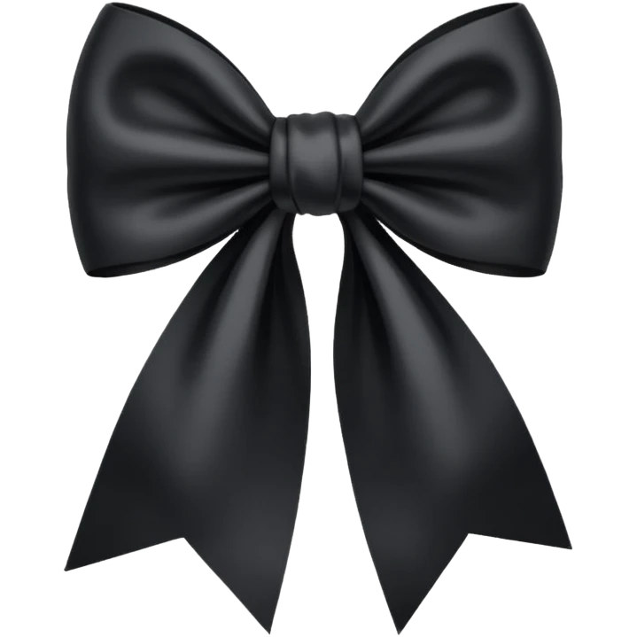 fiocco nero emoji