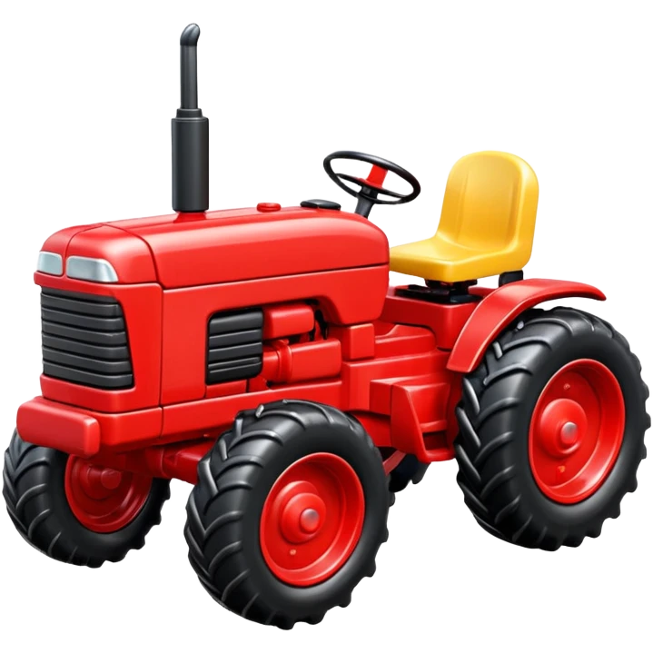 plastic toy  tractor emoji