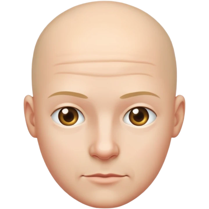 this person with a bald head emoji