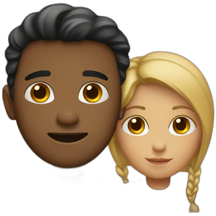 Two people separating  emoji