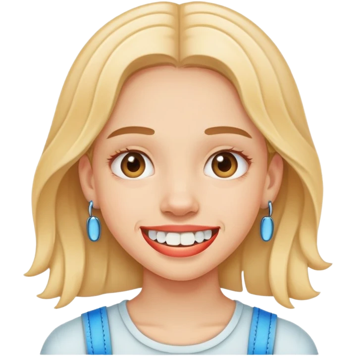 Emoji de chica con brackets emoji