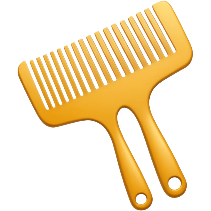 hairdressing comb emoji