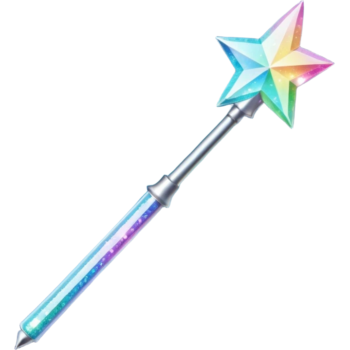 glitter magic wand emoji