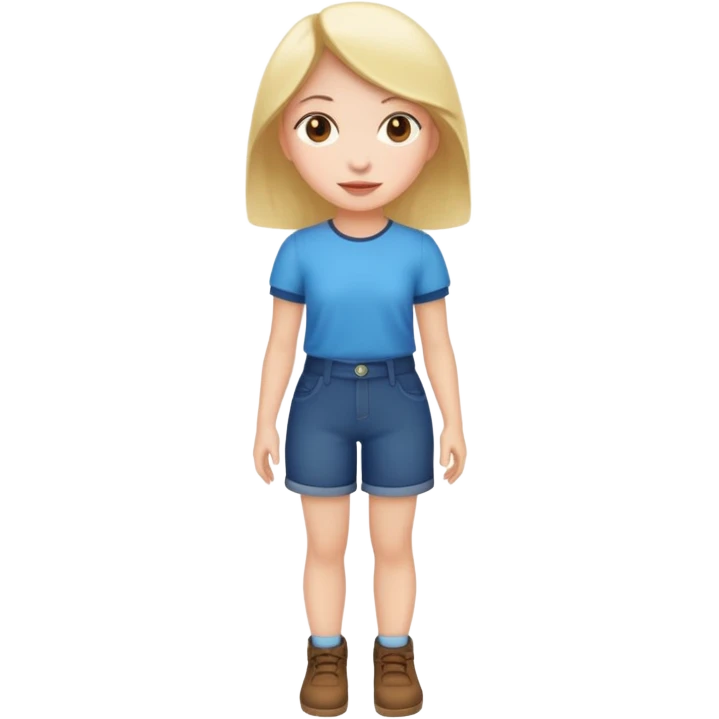 Kız karakter boydan emoji