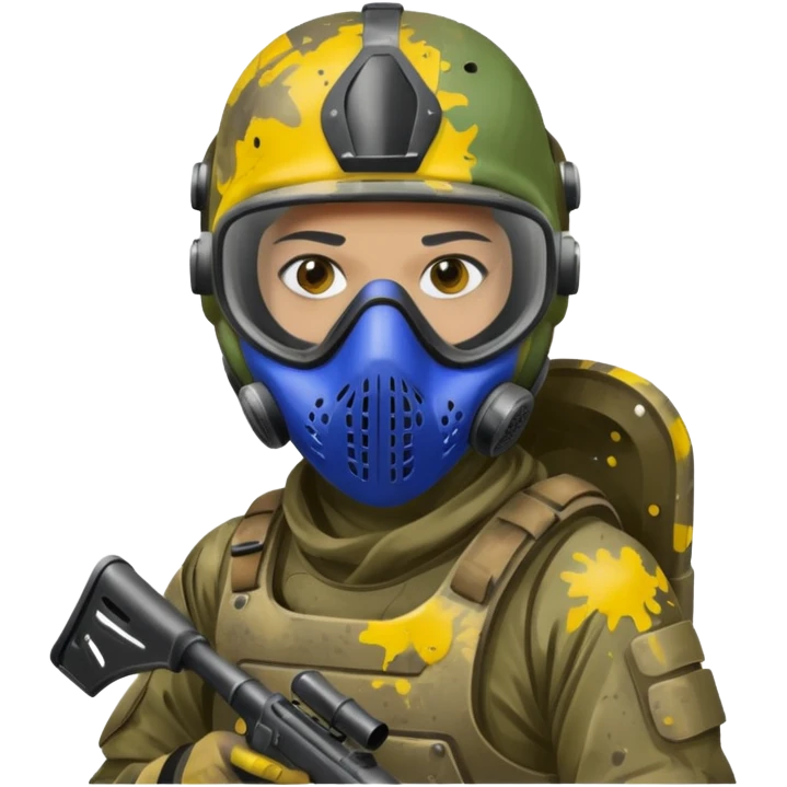paintball player dirty emoji