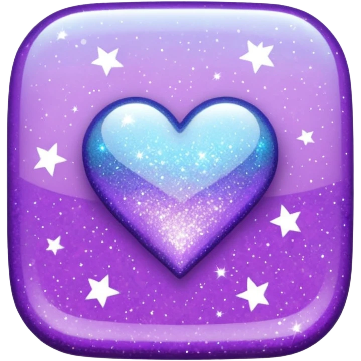 glitter purple and cian check emoji
