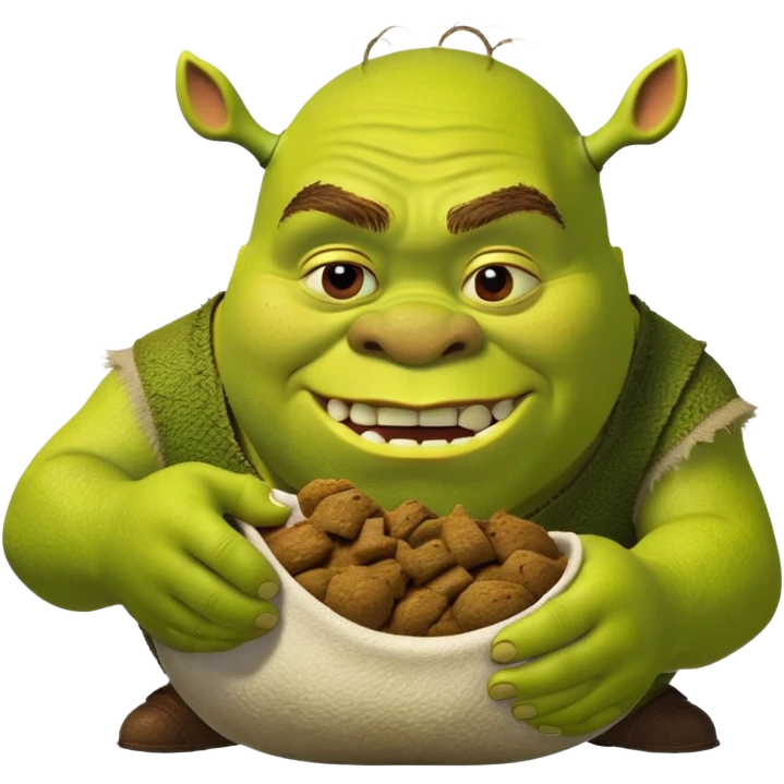 shrek eats shit emoji